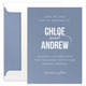 Modern Couple Shimmer Save the Date Cards Image 3 of 13